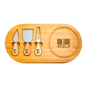 Kit Queijo 3 Peças Ovalado