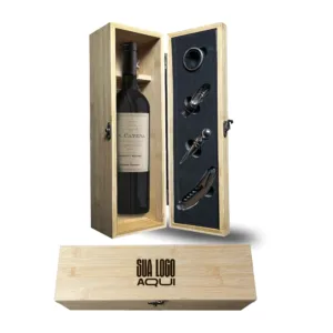 Kit Vinho 4 Peças Porta Garrafa
