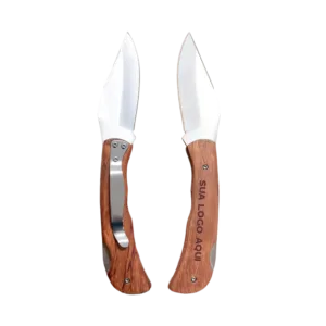 Canivete Premium Sem Abridor Cabo Madeirado